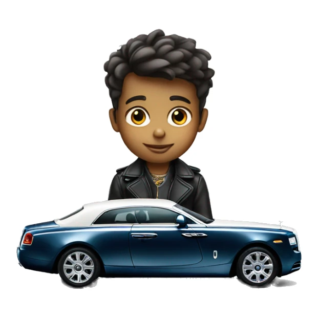  boy on front of rolls Royce  sticker