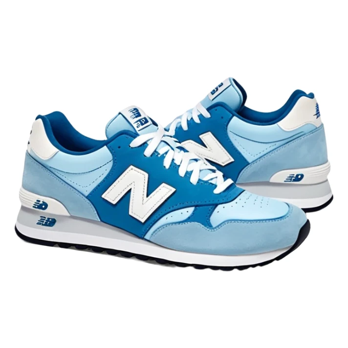 New balance 740 ice blue shoes sticker