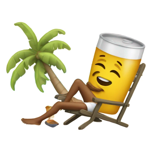 Drunk on a beach sticker