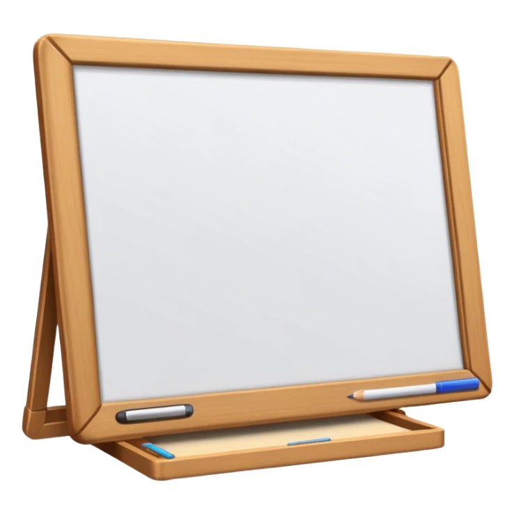 drawing board with classic wooden frame，in front side sticker