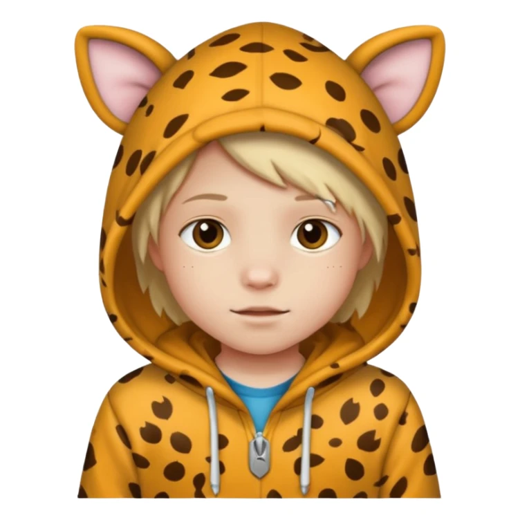 Animal Hoodie Kid sticker
