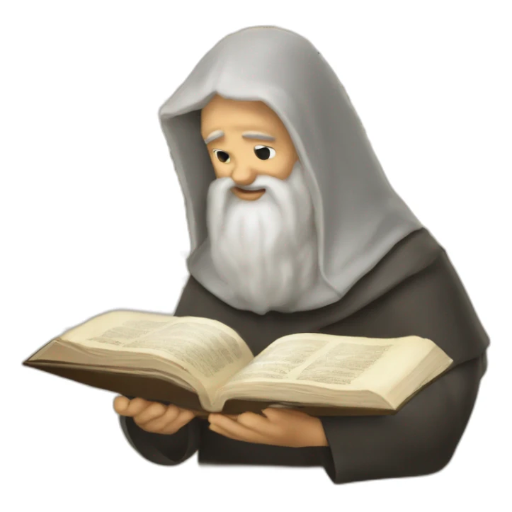 UN HEBREO LELLENDO UNA BIBLIA  sticker