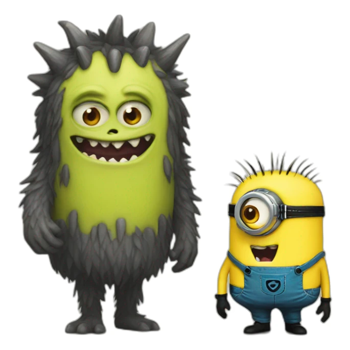 monster + minion sticker