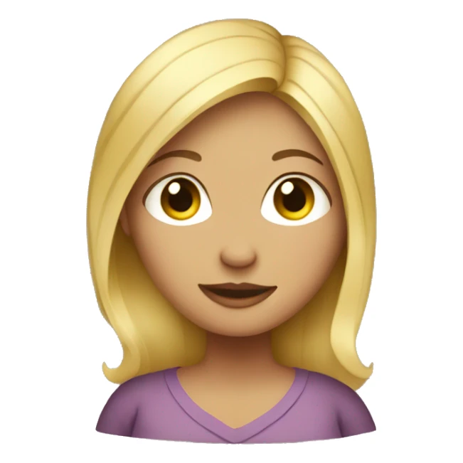 pregnant blonde girl sticker