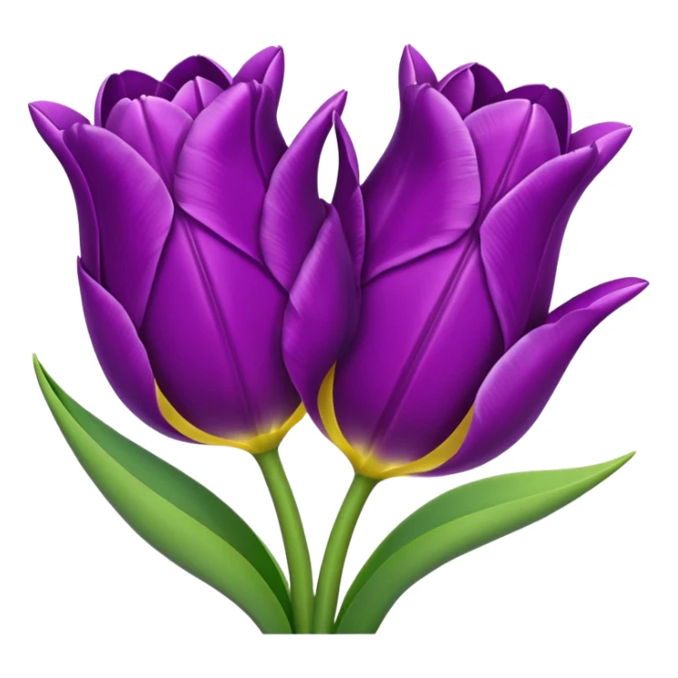 purple tulips emoji copy  sticker