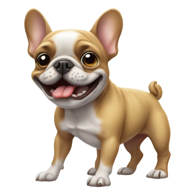 French bulldog farting sticker
