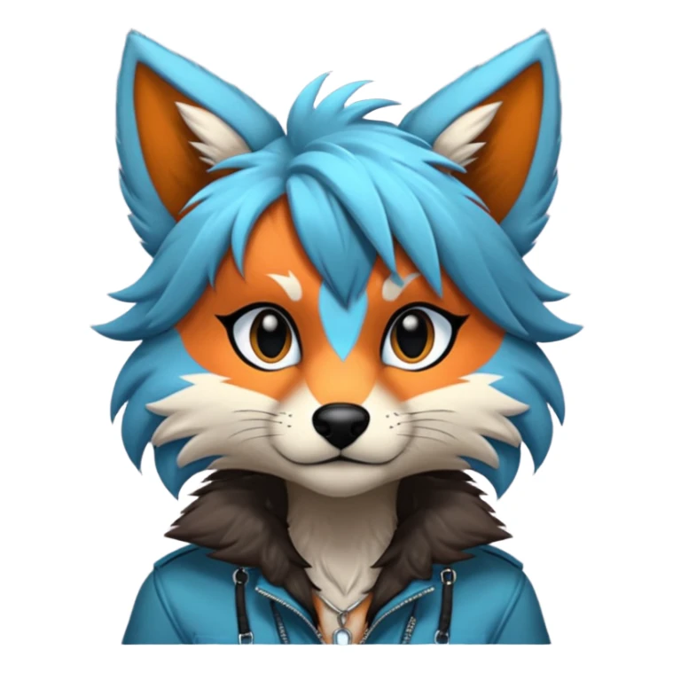 Edgy modern anthro furry by Falvie, LiLaiRa, AngieWolf sticker