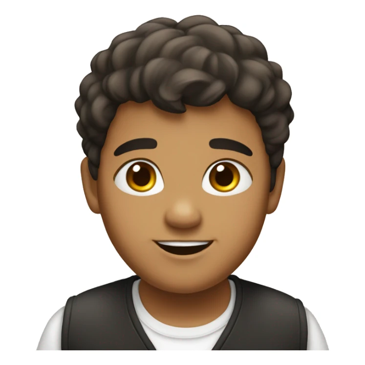 Daivik kind, brown,colour,I have black hair,I am aged 12 years old, Little chubby, sticker