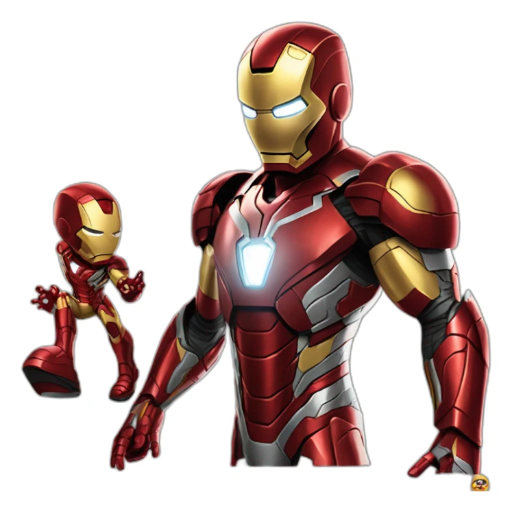 Iron man livrator la fan curier si spider man pe el sticker