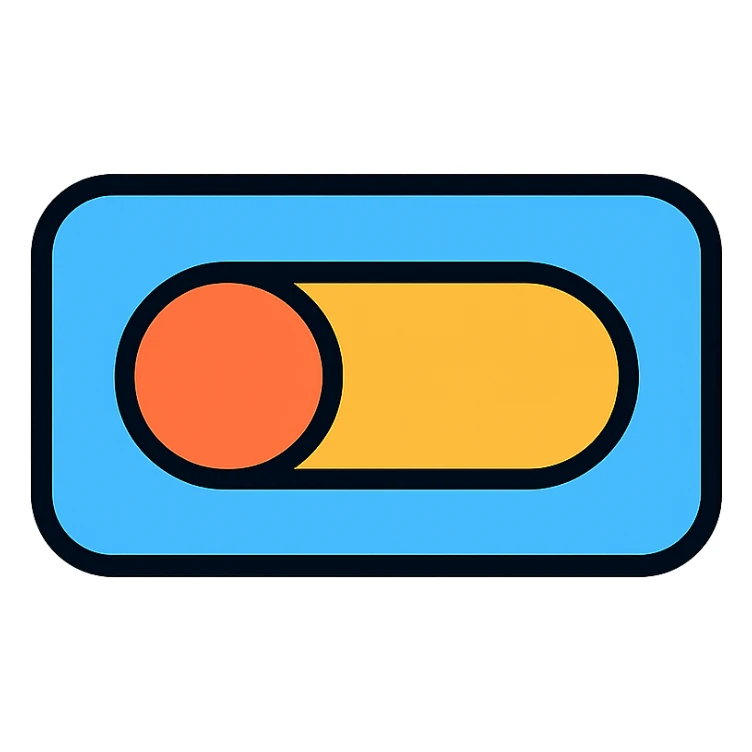 switch icon, modern color outline style, clean and techy, for networking app sticker
