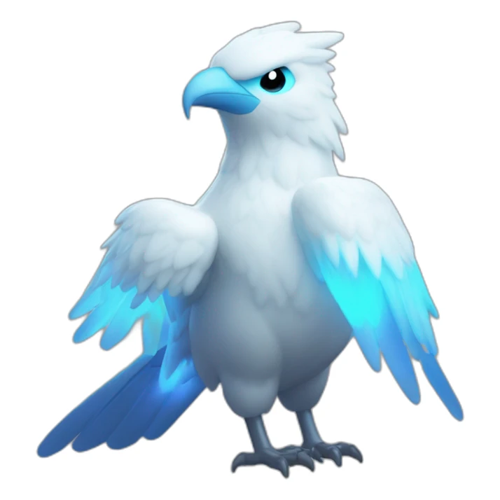 Head Big-Eyey 4k HD Cube Shiny Glow Galarian-Articuno sticker