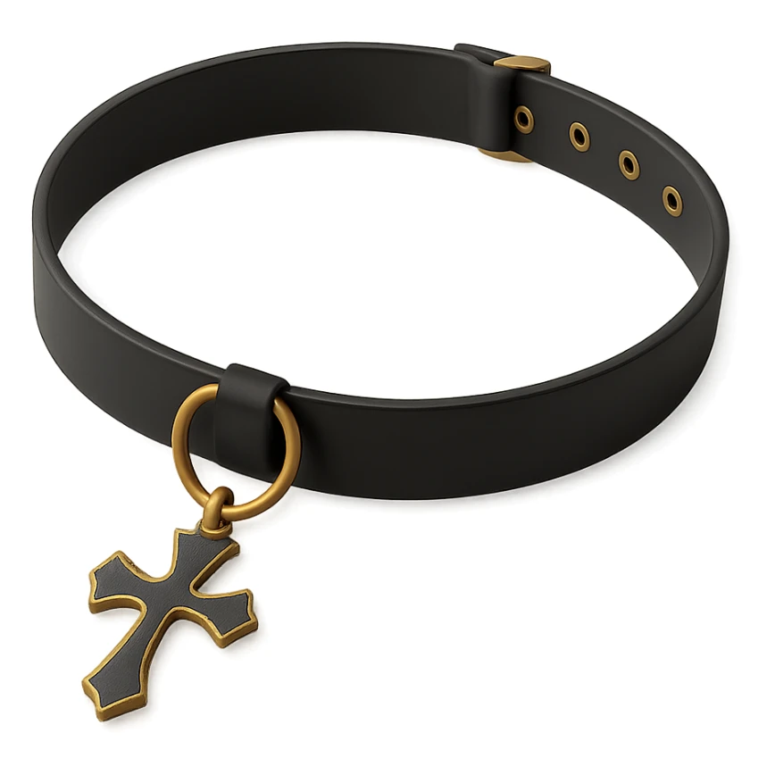 Black goth  Choker sticker