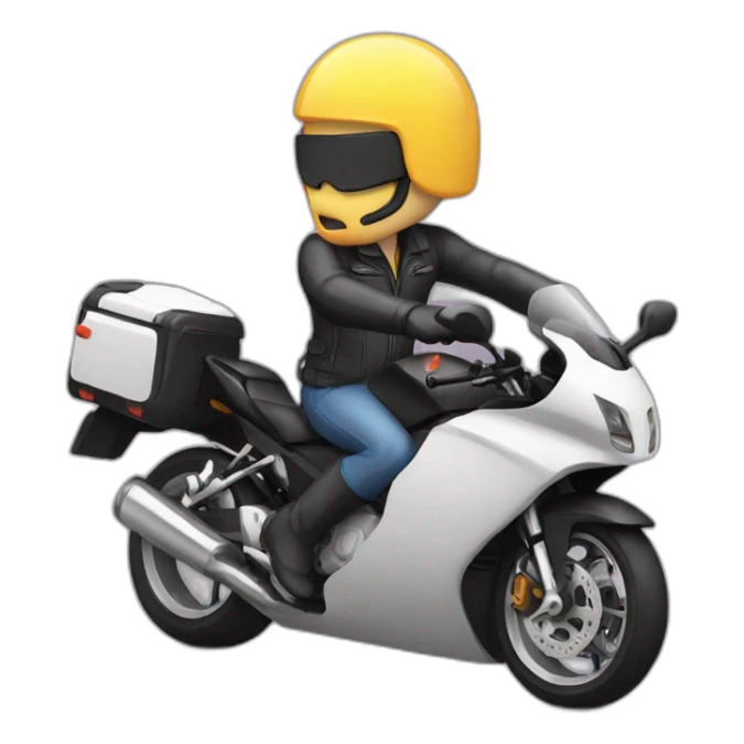 Use phone in a motor bike  sticker