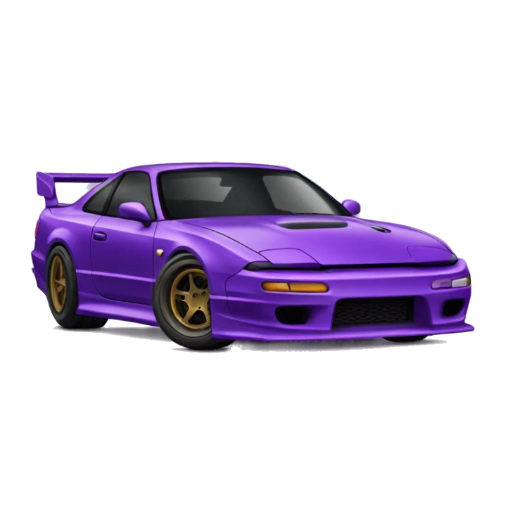 purple race car 240sx sticker