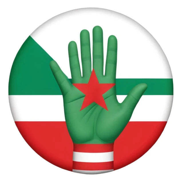 flag of Abkhazia as a round icon sticker