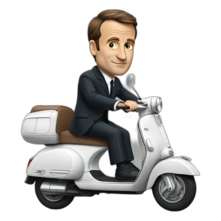 Harry potteremmanuel macron sur un scooter sticker