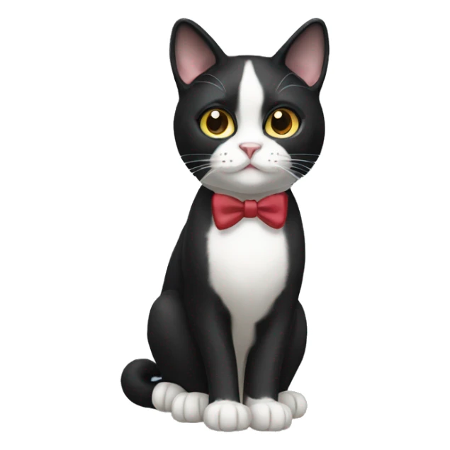 Tuxedo Cat Breed Full Body sticker
