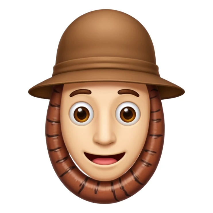 Homme déguisé en vers de terre sticker