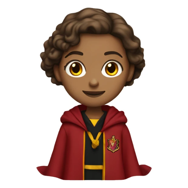 Hermione Granger wearing her Hogwarts Gryffindor Robe  sticker