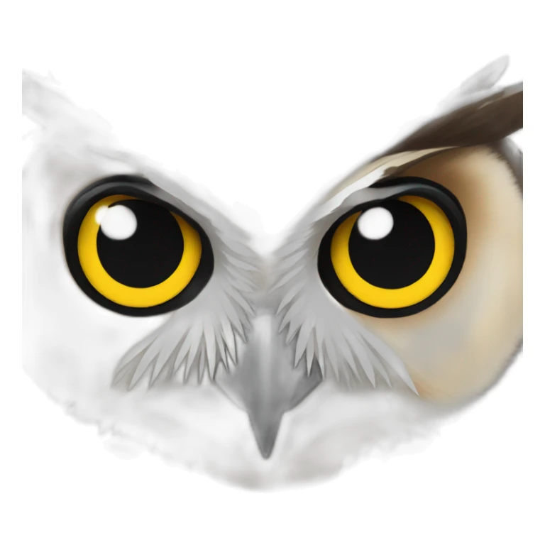 Owl no eyebrows sticker