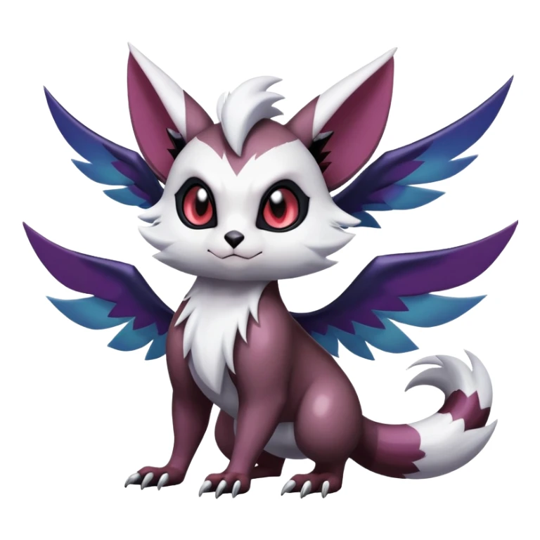 Shiny Dark Furret-Absol-Noibat-Noivern-Hybrid (Full body) sticker