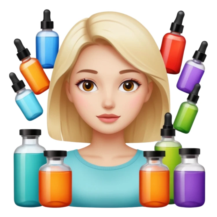 aesthetic girl skincare products  sticker