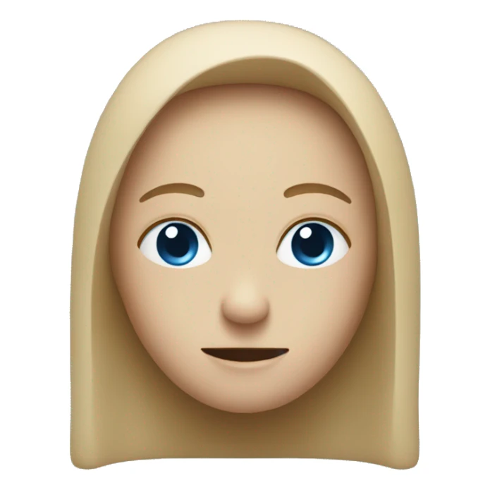 small blue square sticker