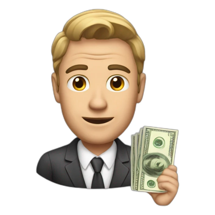 martin kesner with money sticker