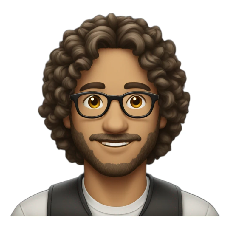 chilean-glasses-tall-curly-hair-20s sticker