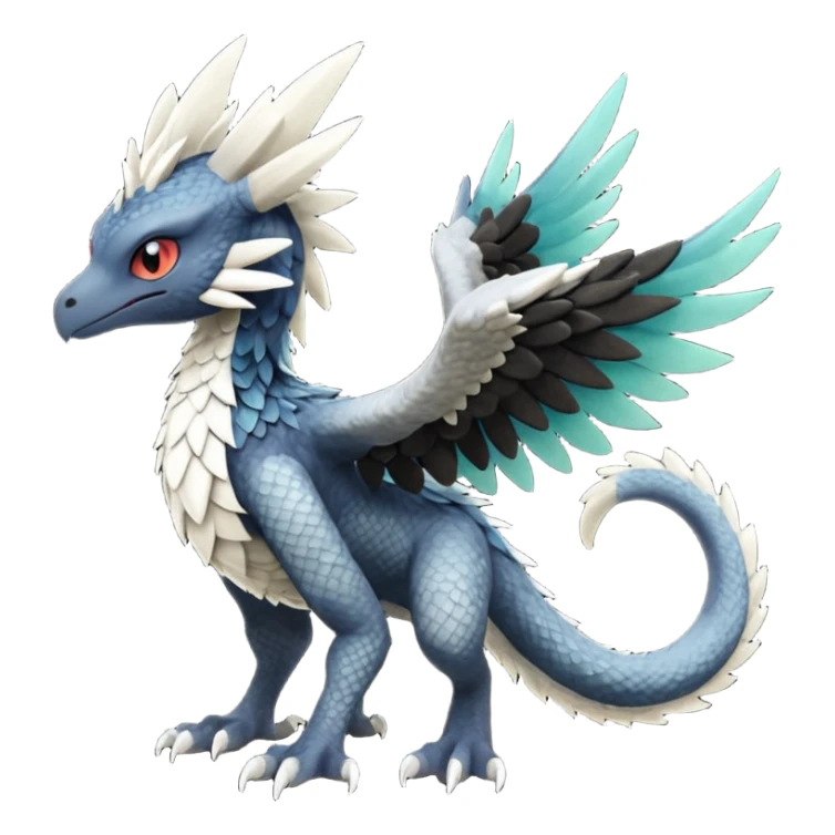 Toothless-Trico-Silvally-Fakémon-hybrid-creature (full body)  sticker
