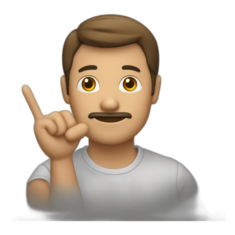 Albañil hombre saludando con la mano sticker