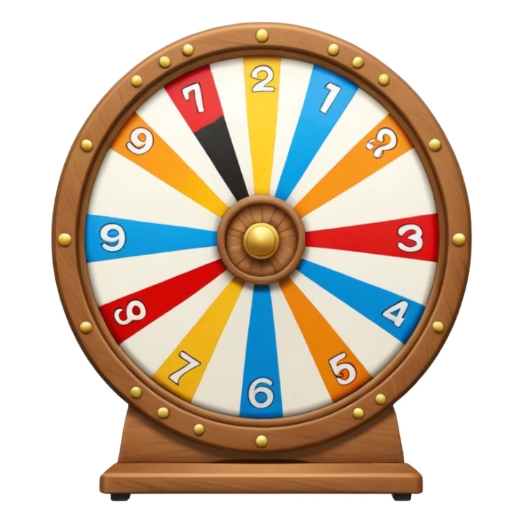  white wheel of fortune wheel sticker