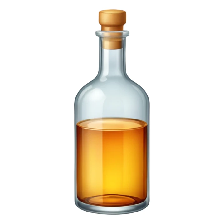 bottle of glass with alcohol sticker