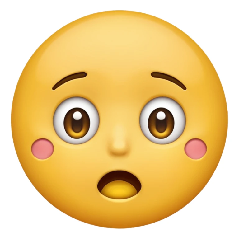 Flustered emoji sticker