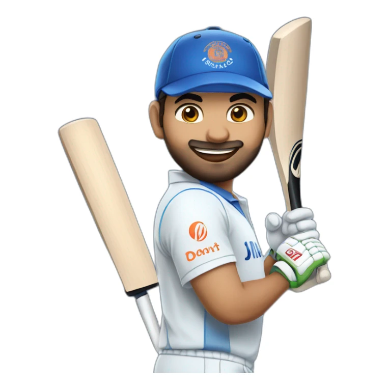 Rohit sharma IN CRICKET INIFORM WITH BAT sticker