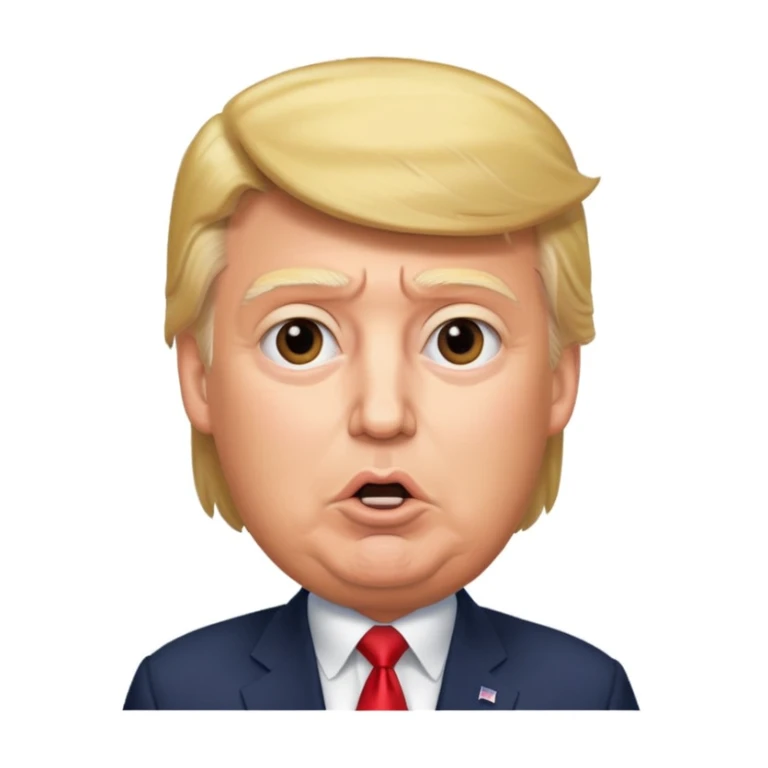 Donald Trump speaking at a rally sticker