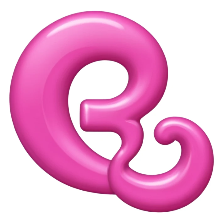 mix color pinks letter p sticker