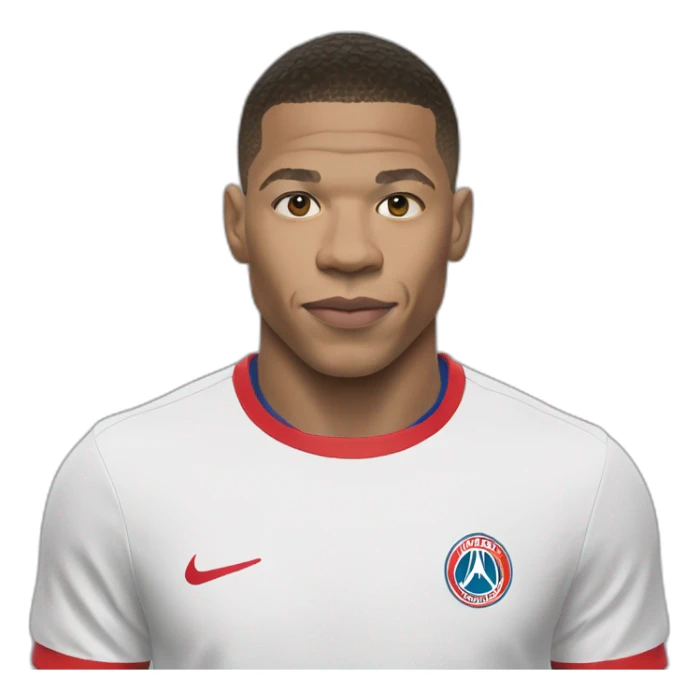 mbappé with t shirt FC shirhein sticker