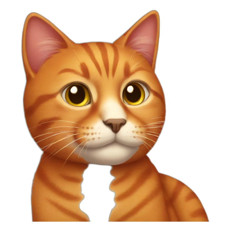 kind red cat sticker