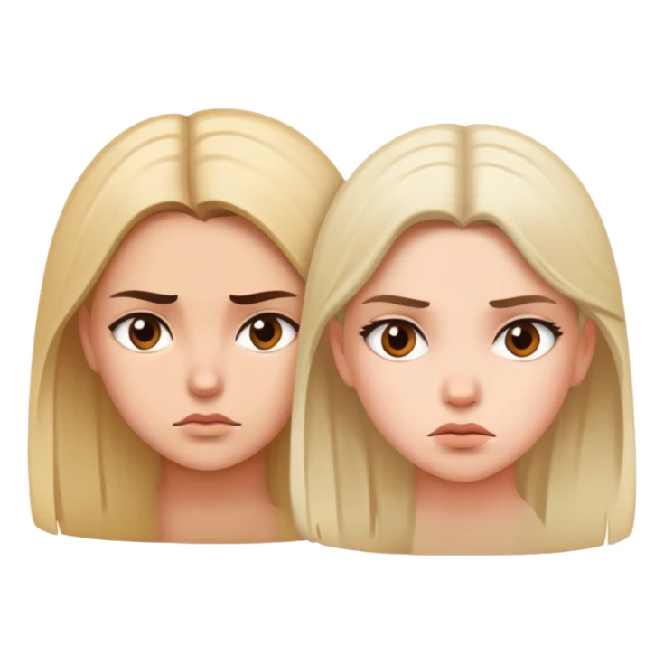 Rapariga com ciúmes de outra  sticker