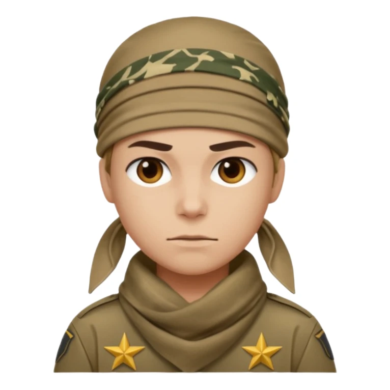 uniformed with bandanna sticker