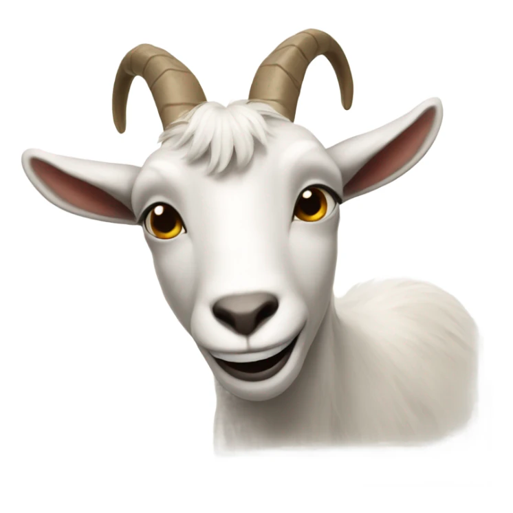 Goat waving his finger at you sticker