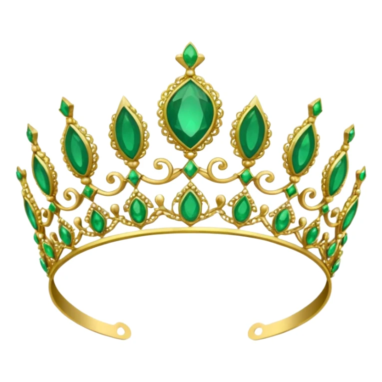 Create me a detailed green Tiara that says Co Owner Lia underneath it sticker