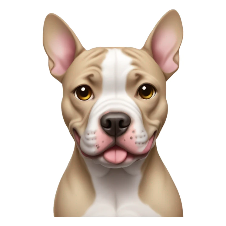 Pitbull mixed with frenchie sticker