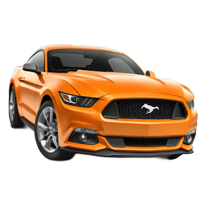 Ford-Mustang-mache-Orange 2020 sticker