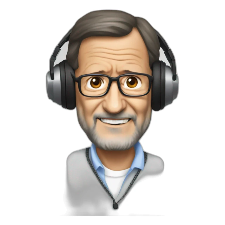 mariano rajoy dj trap hiphop sticker