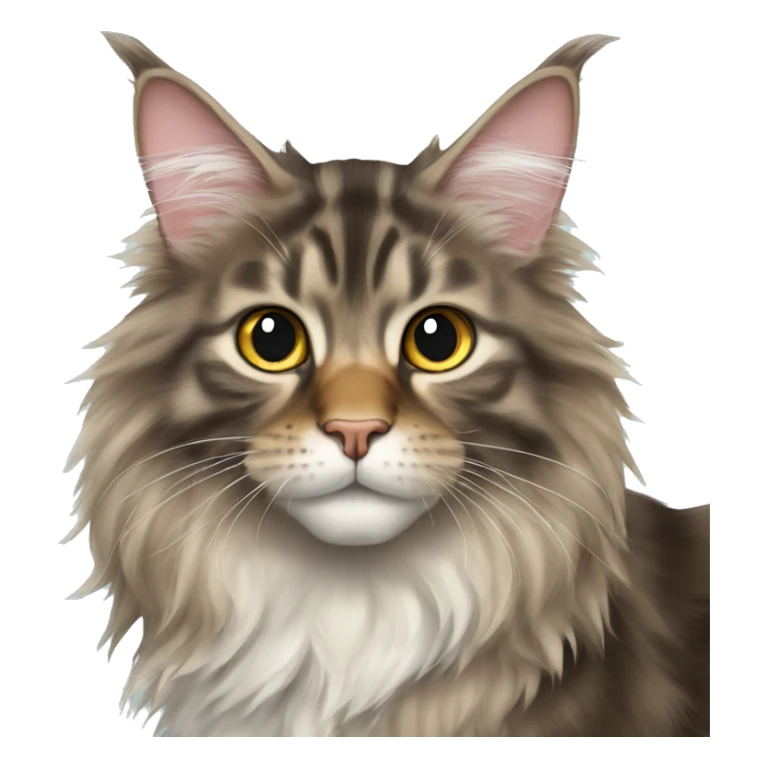 Pretty Maine coon cat sticker