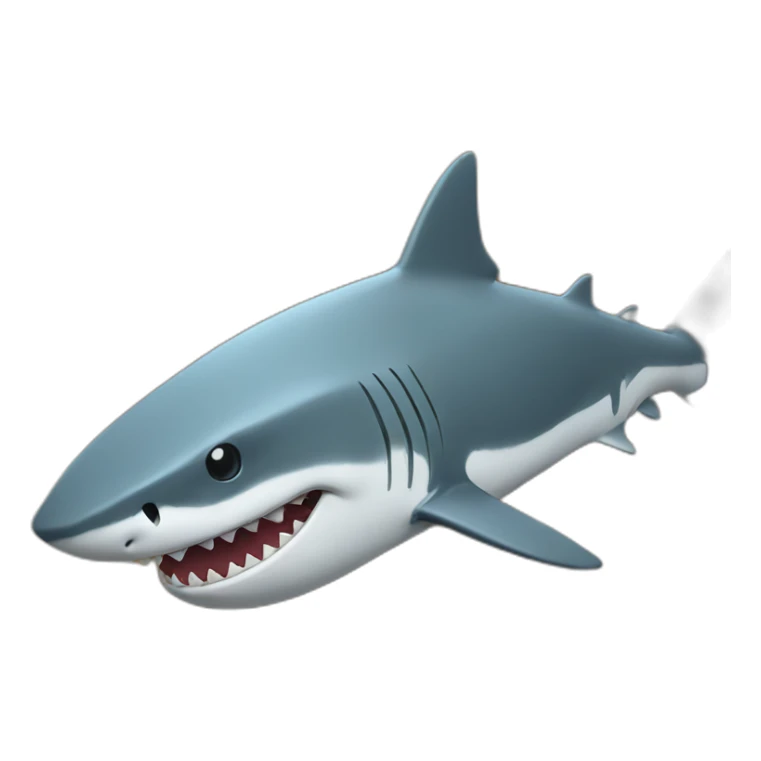 shark in a trench sticker
