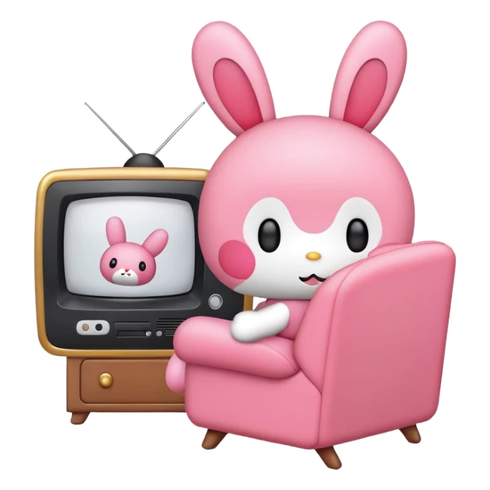 My Melody Watching TV sticker