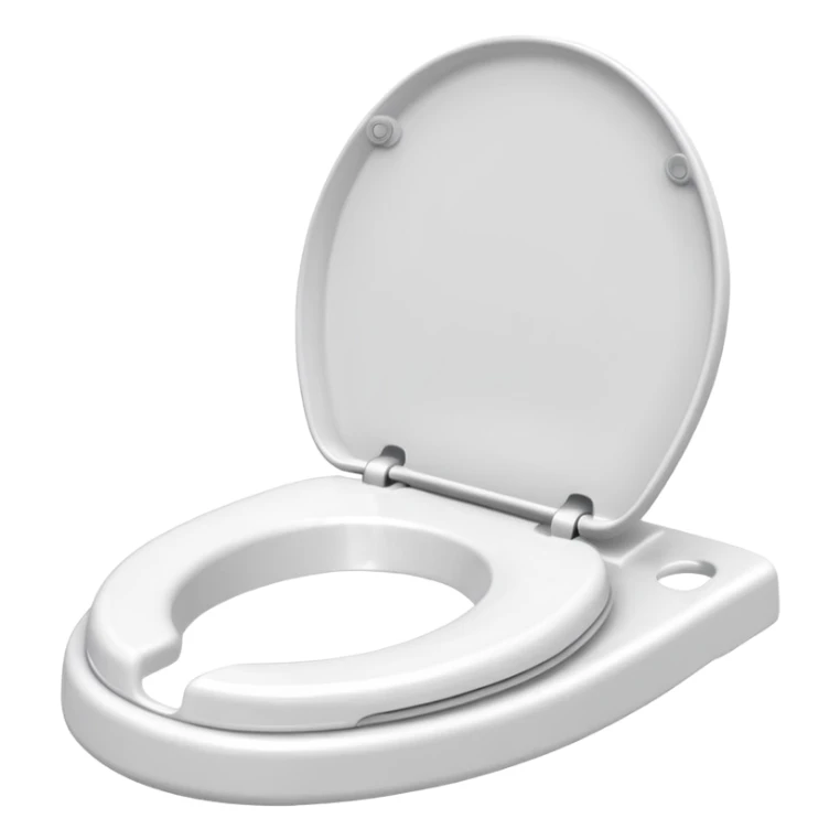 Baby toilet seat without a lid  sticker
